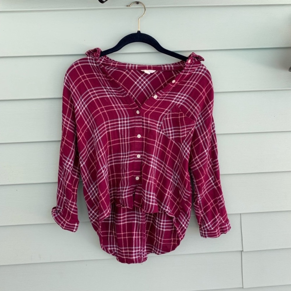 flannel crop top